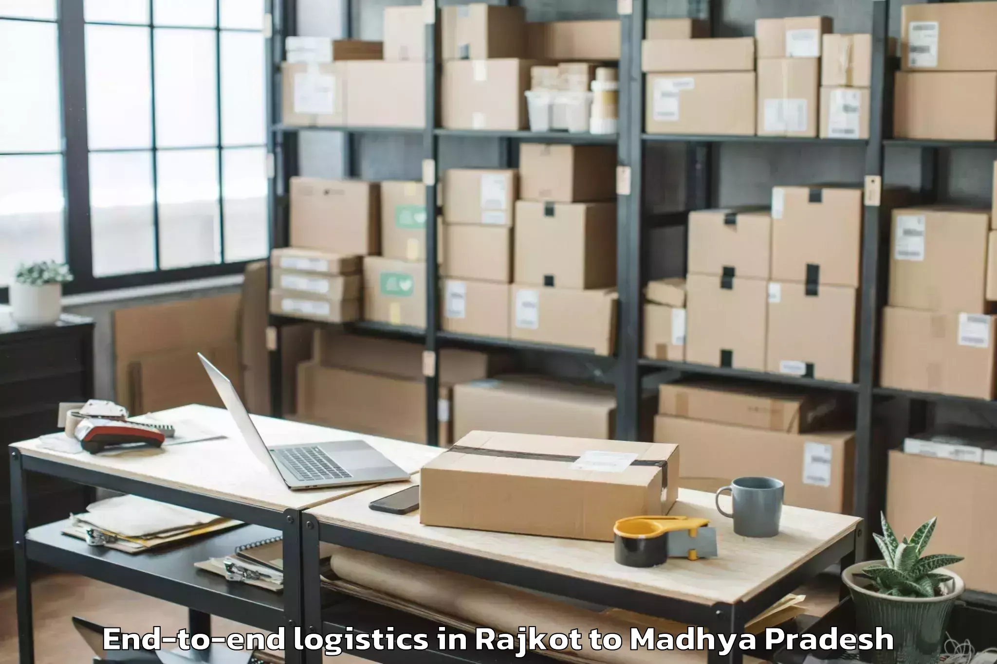 Top Rajkot to Dhimarkheda End To End Logistics Available